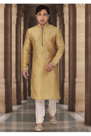  Chiku Color Dupion Fabric Kurta Set